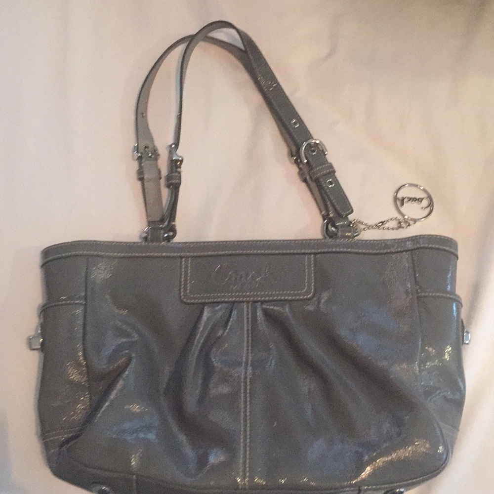 Grey/Silver Coach bag